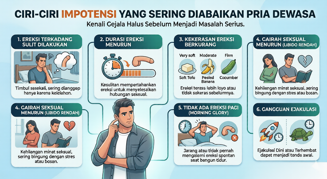 5 Ciri-ciri Impotensi Pria Dewasa & Solusi Medis | Man Clinic