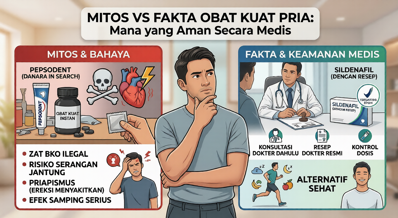 Mitos vs Fakta Obat Kuat Pria Secara Medis | Man Clinic
