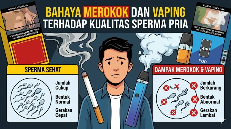 Bahaya Merokok dan Vaping Terhadap Kualitas Sperma Pria